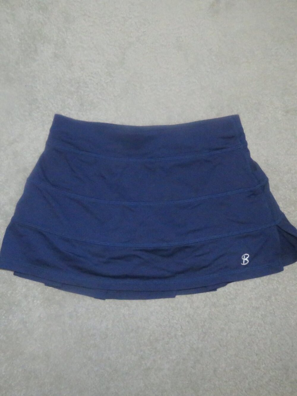 Sofibella Athletic Blue Tennis Pickleball Golf Athletic Skirt Built in Short XS